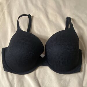 PINK Bra Black Pink Animal Print 32DDD Padded Adjustable Underwire